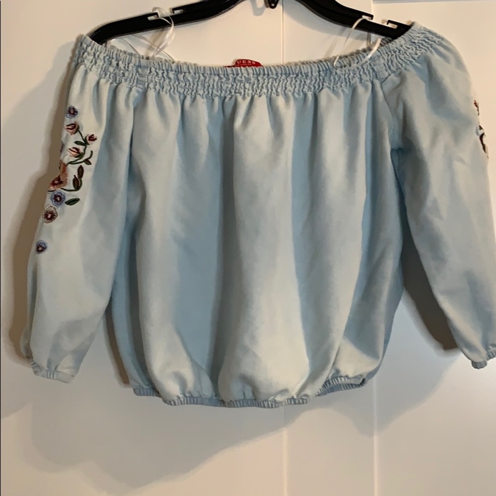 Off the shoulder crop top